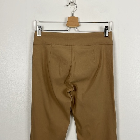 Guess Jeans Stretch Pants Womens 26 Flare Leg Cuff Hem No Pocket Brown Pants - Picture 6 of 7